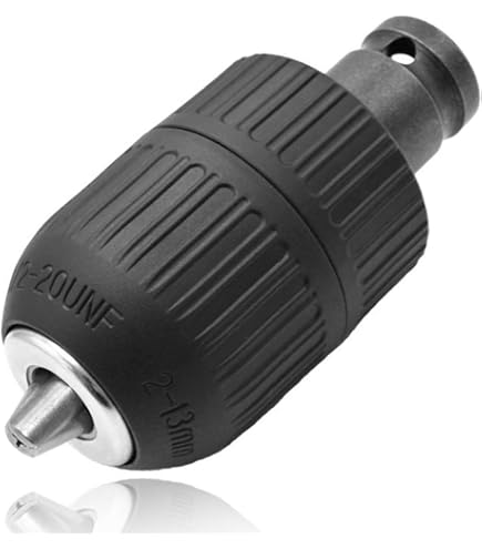 Bestgle 2-13mm Capacity Mount 1/2-20UNF Keyless Drill Chuck Quick